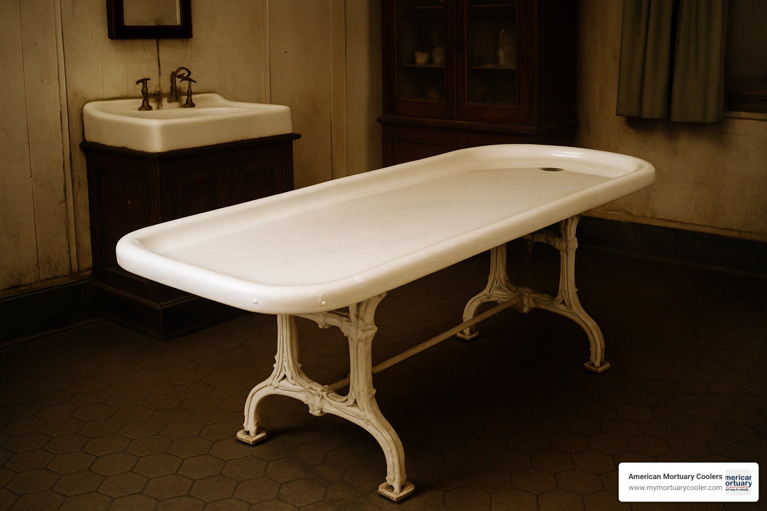 The Complete Guide to Comparing Porcelain Embalming Tables - American Mortuary Coolers & Equipments The Complete Guide to Comparing Porcelain Embalming Tables - American Mortuary Coolers & Equipments